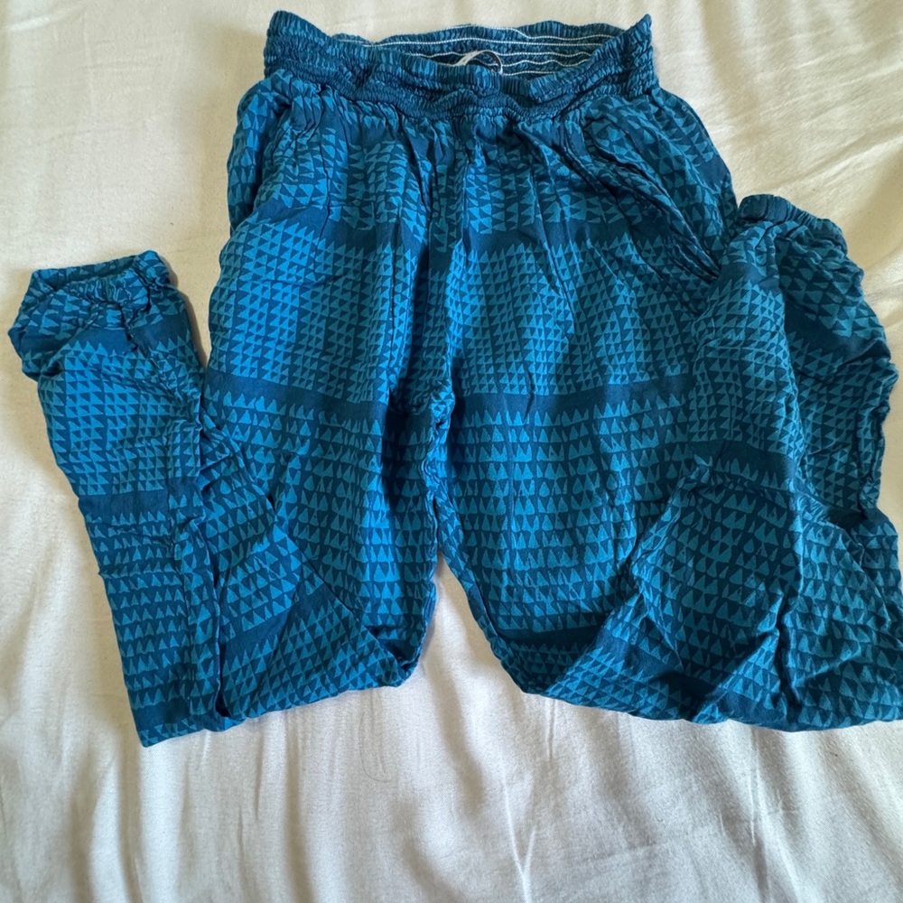 Manaola Blue Patterned Kids Sweatpants